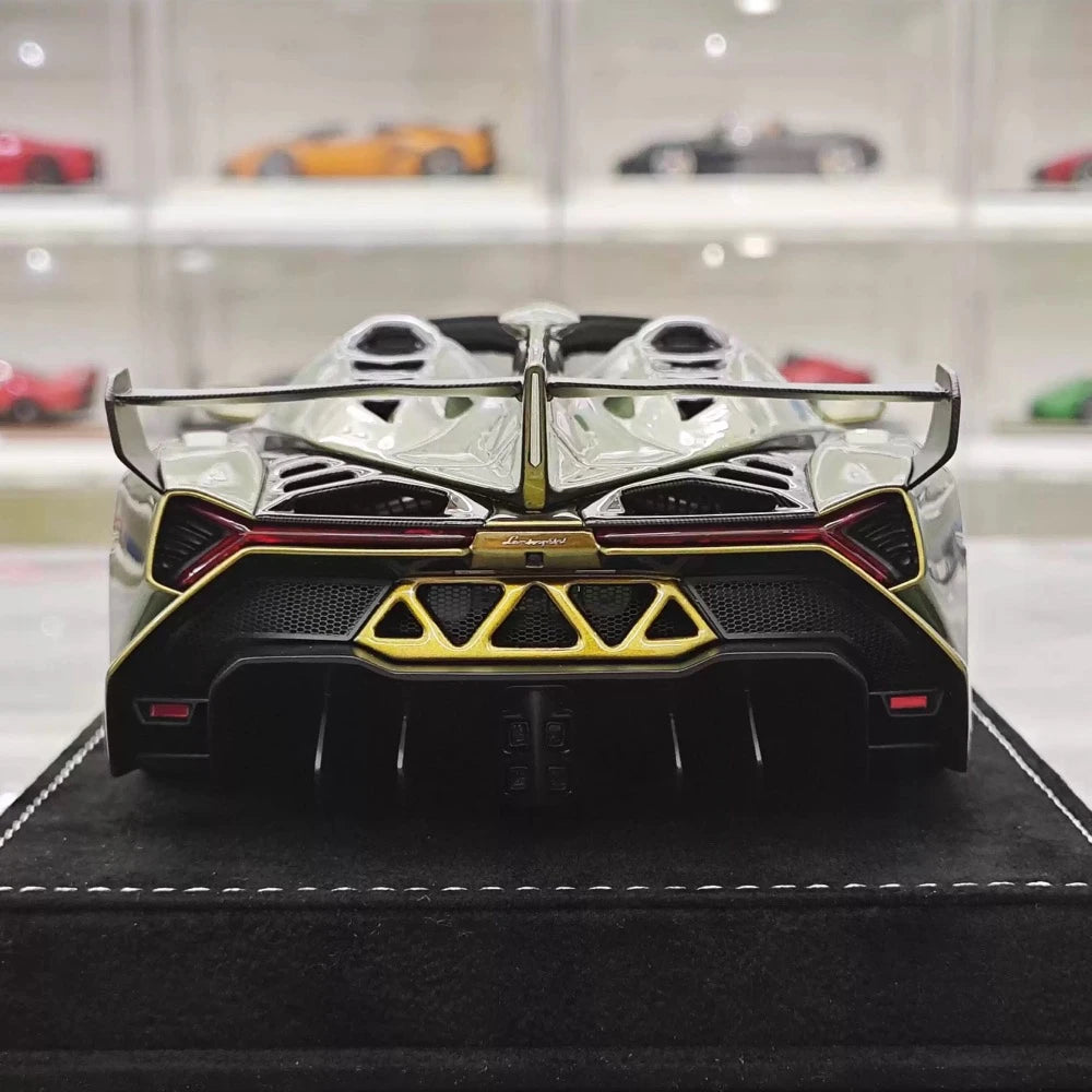 [Henson & Heaven] 1:18 Lamborghini 2014 Veneno Roadster Gradient Green Model Car Resin