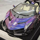 [Henson & Heaven] 1:18 Lamborghini 2014 Veneno Roadster Gradient paars modelauto Hars