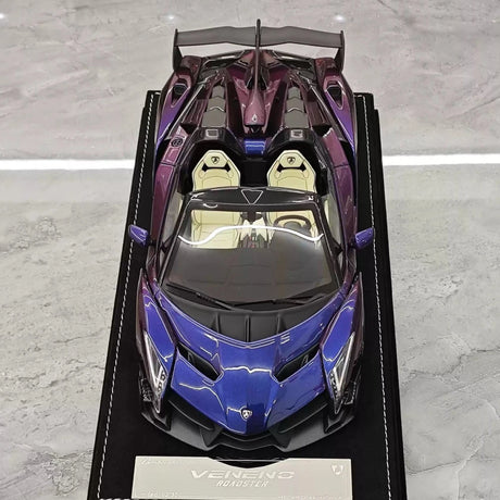 [Henson & Heaven] 1:18 Lamborghini 2014 Veneno Roadster Gradient paars modelauto Hars
