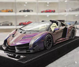 [Henson & Heaven] 1:18 Lamborghini 2014 Veneno Roadster Gradient paars modelauto Hars