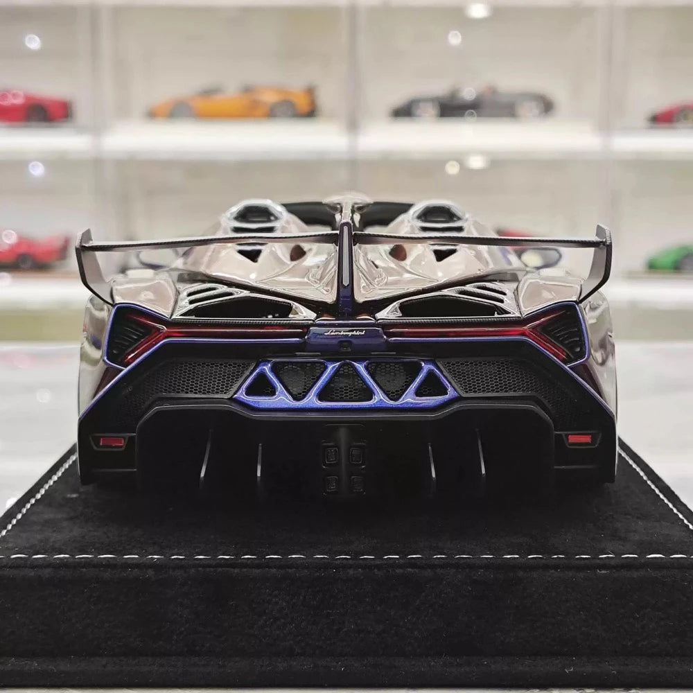 [Henson & Heaven] 1:18 Lamborghini 2014 Veneno Roadster Gradient Purple Model Car Resin