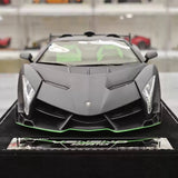 [Henson & Heaven] 1:18 Lamborghini 2014 Veneno Roadster Matte Black Model Car Resin
