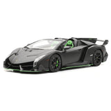 [Henson & Heaven] 1:18 Lamborghini 2014 Veneno Roadster Matte Black Model Car Resin