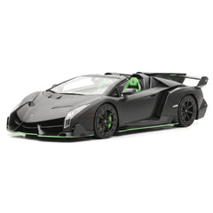 [Henson & Heaven] 1:18 Lamborghini 2014 Veneno Roadster Matte Black Model Car Resin