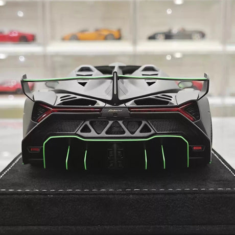 [Henson & Heaven] 1:18 Lamborghini 2014 Veneno Roadster mat zwart modelauto Hars