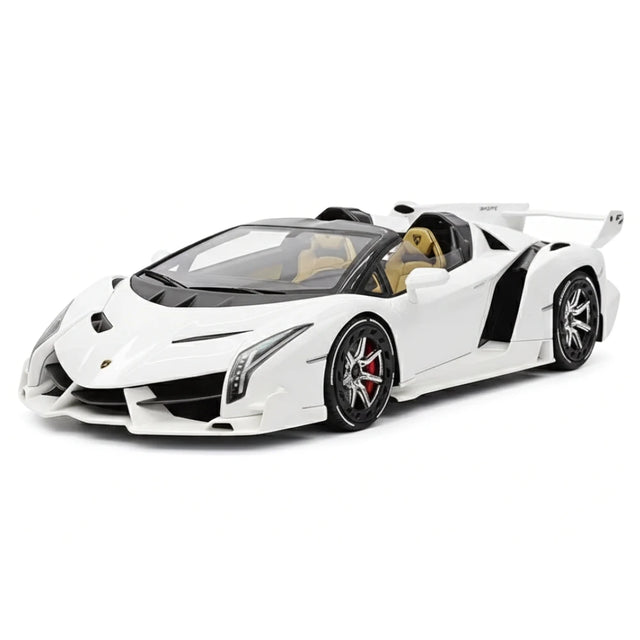 [Henson & Heaven] 1:18 Lamborghini 2014 Veneno Roadster wit modelauto Hars