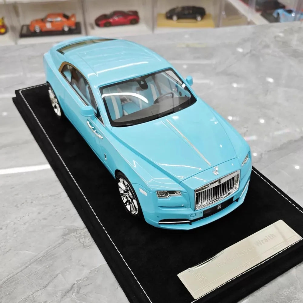 [Henson & Heaven] 1:18 Rolls-Royce 2013 Wraith Blue Model Car Resin