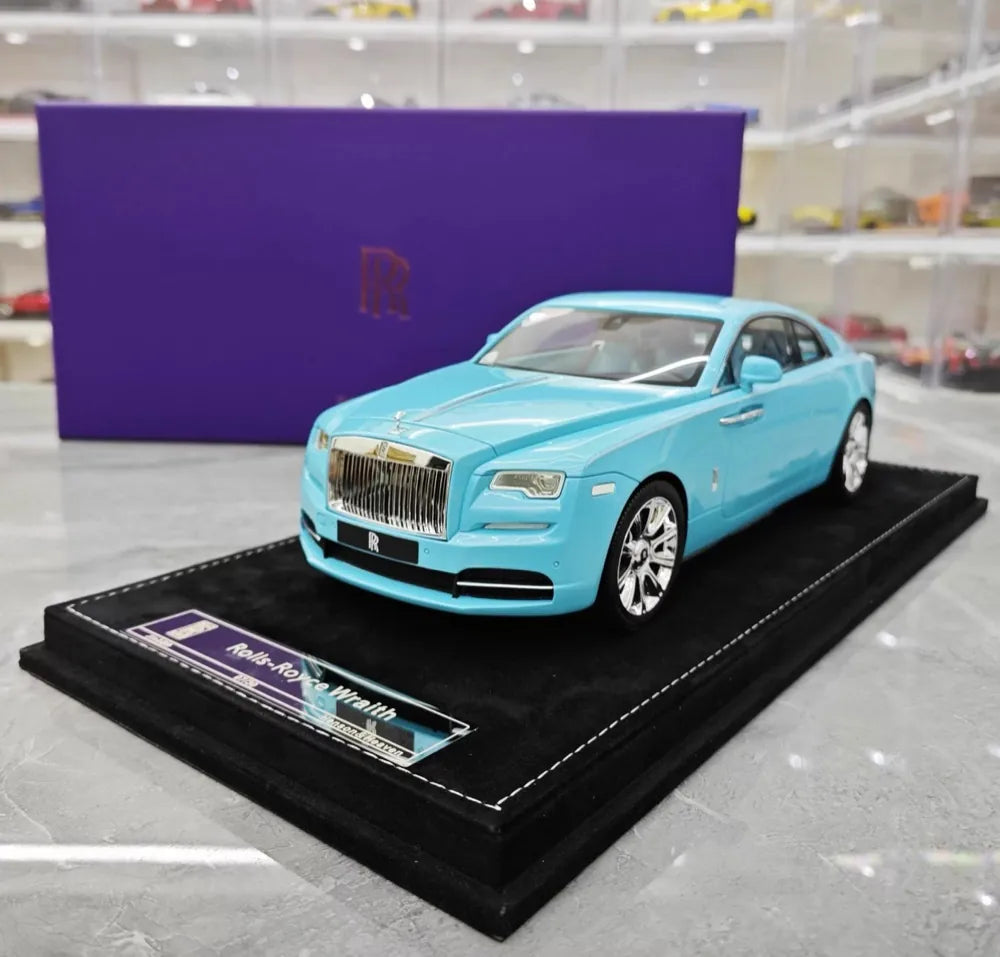 [Henson & Heaven] 1:18 Rolls-Royce 2013 Wraith Blue Model Car Resin