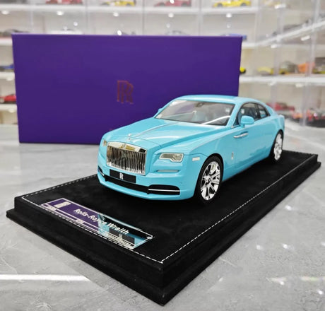 [Henson & Heaven] 1:18 Rolls-Royce 2013 Wraith Blue Model Car Resin