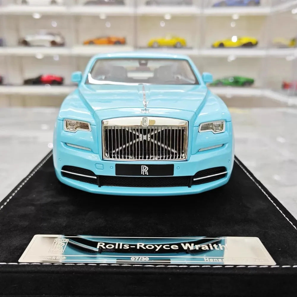 [Henson & Heaven] 1:18 Rolls-Royce 2013 Wraith Blue Model Car Resin