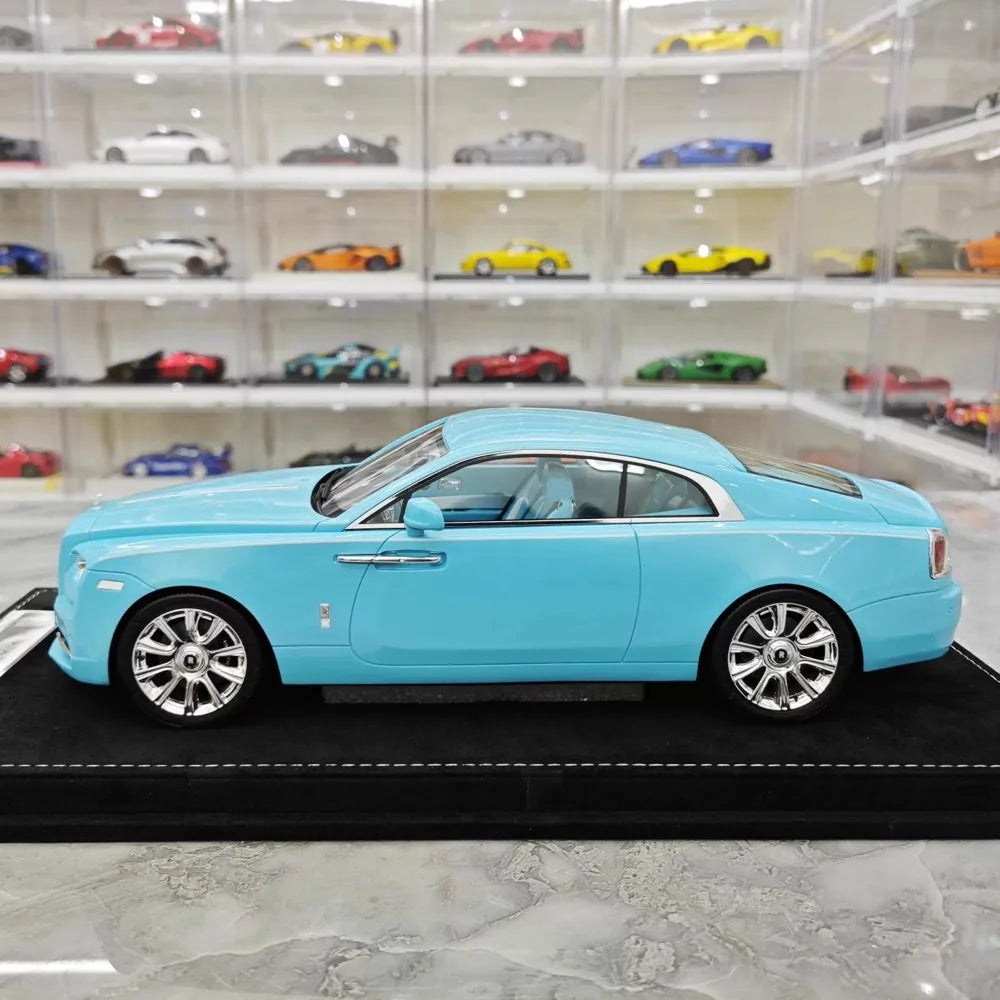 [Henson & Heaven] 1:18 Rolls-Royce 2013 Wraith Blue Model Car Resin
