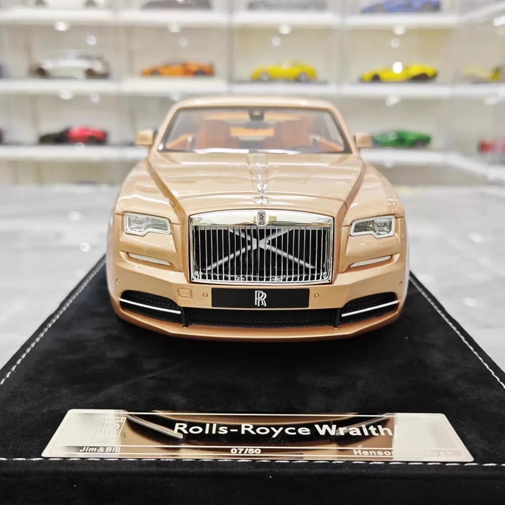 [Henson & Heaven] 1:18 Rolls-Royce 2013 Wraith Gold Model Car Resin