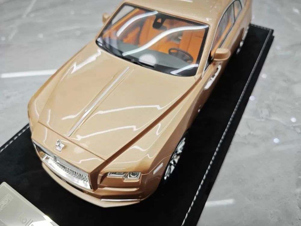[Henson & Heaven] 1:18 Rolls-Royce 2013 Wraith Gold Model Car Resin