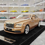 [Henson & Heaven] 1:18 Rolls-Royce 2013 Wraith Gold Model Car Resin
