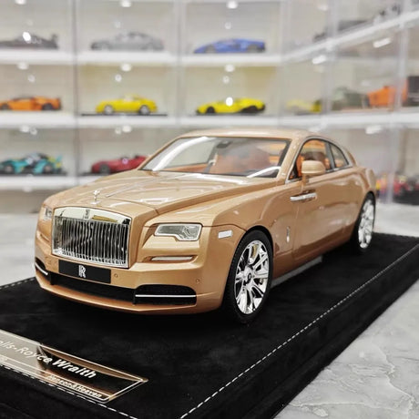 [Henson & Heaven] 1:18 Rolls-Royce 2013 Wraith Gold Model Car Resin