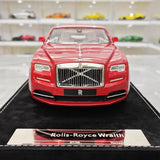 [Henson & Heaven] 1:18 Rolls-Royce 2013 Wraith rouge voiture miniature Resin