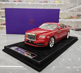 [Henson & Heaven] 1:18 Rolls-Royce 2013 Wraith rouge voiture miniature Resin