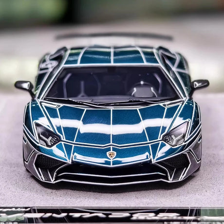 [Henson & Heaven] 1:43 Lamborghini 2015 Aventador LP750-4 SV Cracked Livery modelauto Hars