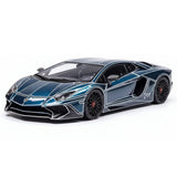 [Henson & Heaven] 1:43 Lamborghini 2015 Aventador LP750-4 SV Cracked Livery Model Car Resin
