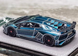 [Henson & Heaven] 1:43 Lamborghini 2015 Aventador LP750-4 SV Cracked Livery Model Car Resin