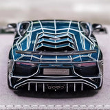 [Henson & Heaven] 1:43 Lamborghini 2015 Aventador LP750-4 SV Cracked Livery Model Car Resin