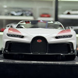 Henson & Heaven Bugatti 2020 Chiron Pur Sport White 1:18 – Modelo de Resina de Coleção