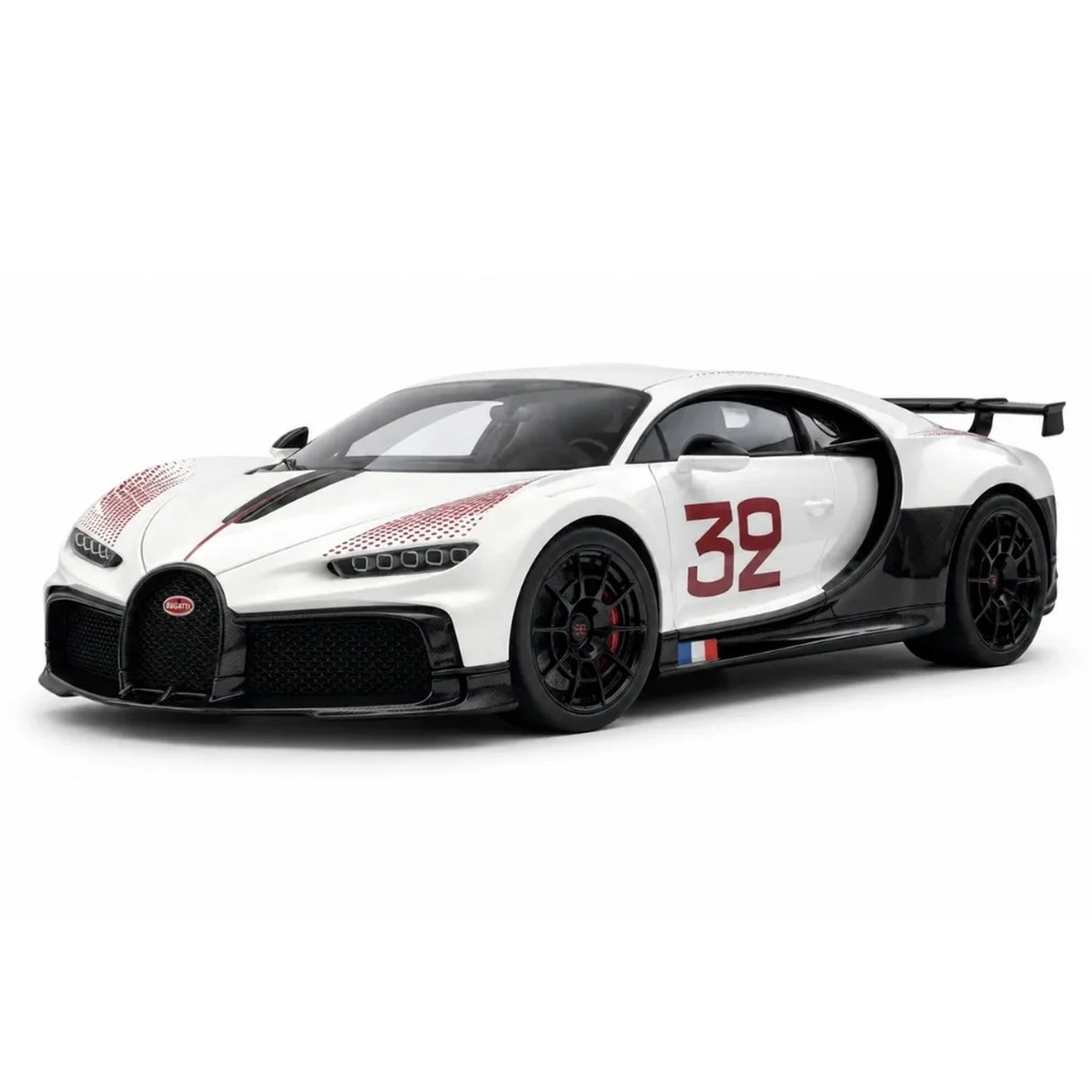 Henson & Heaven Bugatti 2020 Chiron Pur Sport White 1:18 – Modelo de Resina de Coleção