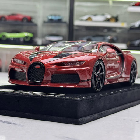 Henson & Heaven Bugatti 2022 Chiron Super Sport Red 1:18 – Keräilyhartsimalli