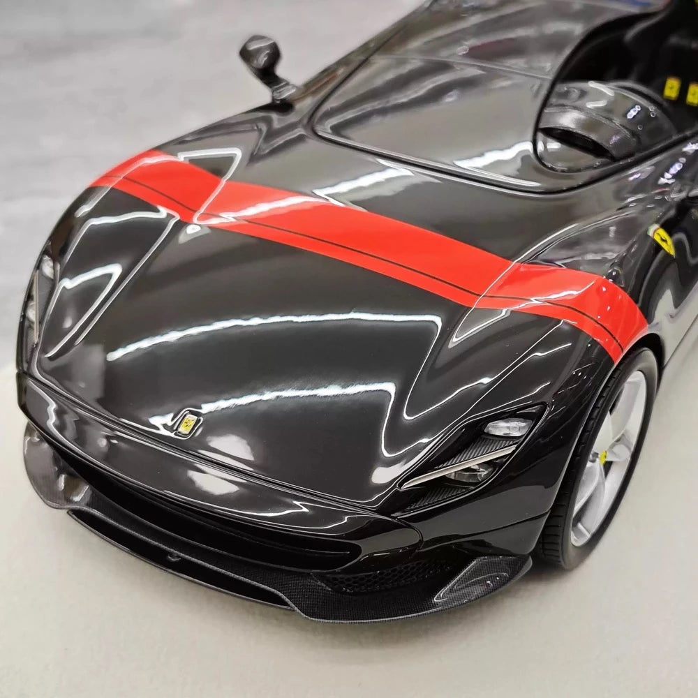 [Hermes Collection] 1:18 Ferrari 2019 Monza SP1 Black Model Car Resin