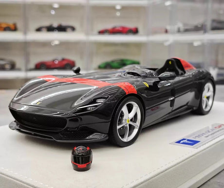 [Hermes Collection] 1:18 Ferrari 2019 Monza SP1 musta pienoismalli Hartsi