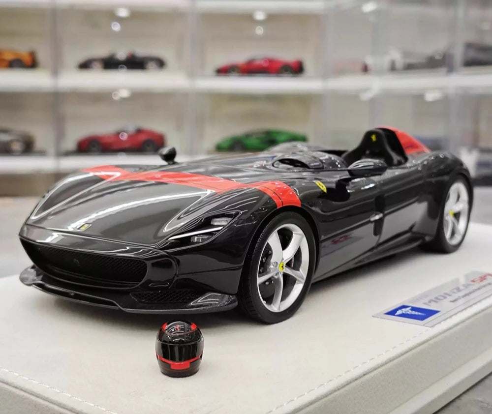 [Hermes Collection] 1:18 Ferrari 2019 Monza SP1 ブラック モデルカー レジン