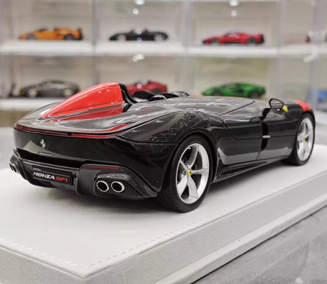 [Hermes Collection] 1:18 Ferrari 2019 Monza SP1 musta pienoismalli Hartsi