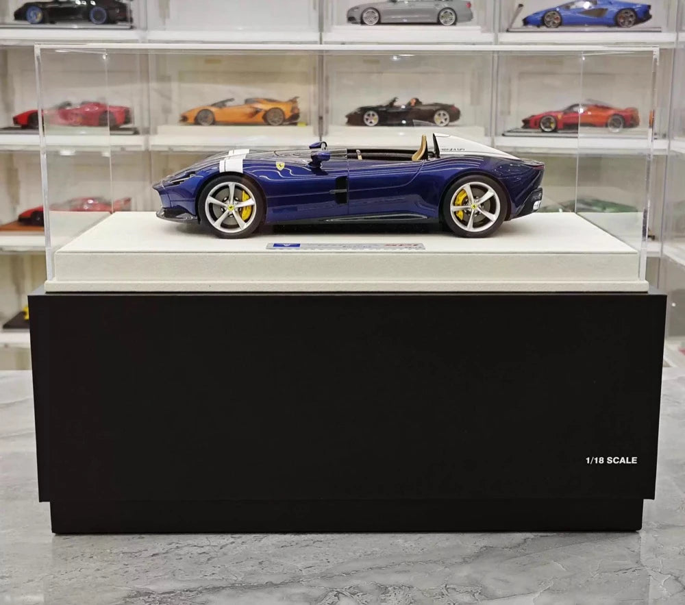 [Hermes Collection] 1:18 Ferrari 2019 Monza SP1 Blue Model Car Resin