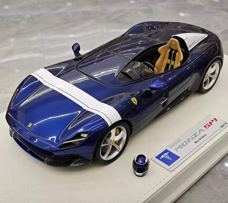 [Hermes Collection] 1:18 Ferrari 2019 Monza SP1 sininen pienoismalli Hartsi