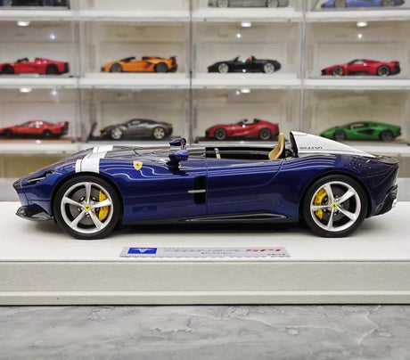 [Hermes Collection] 1:18 Ferrari 2019 Monza SP1 sininen pienoismalli Hartsi