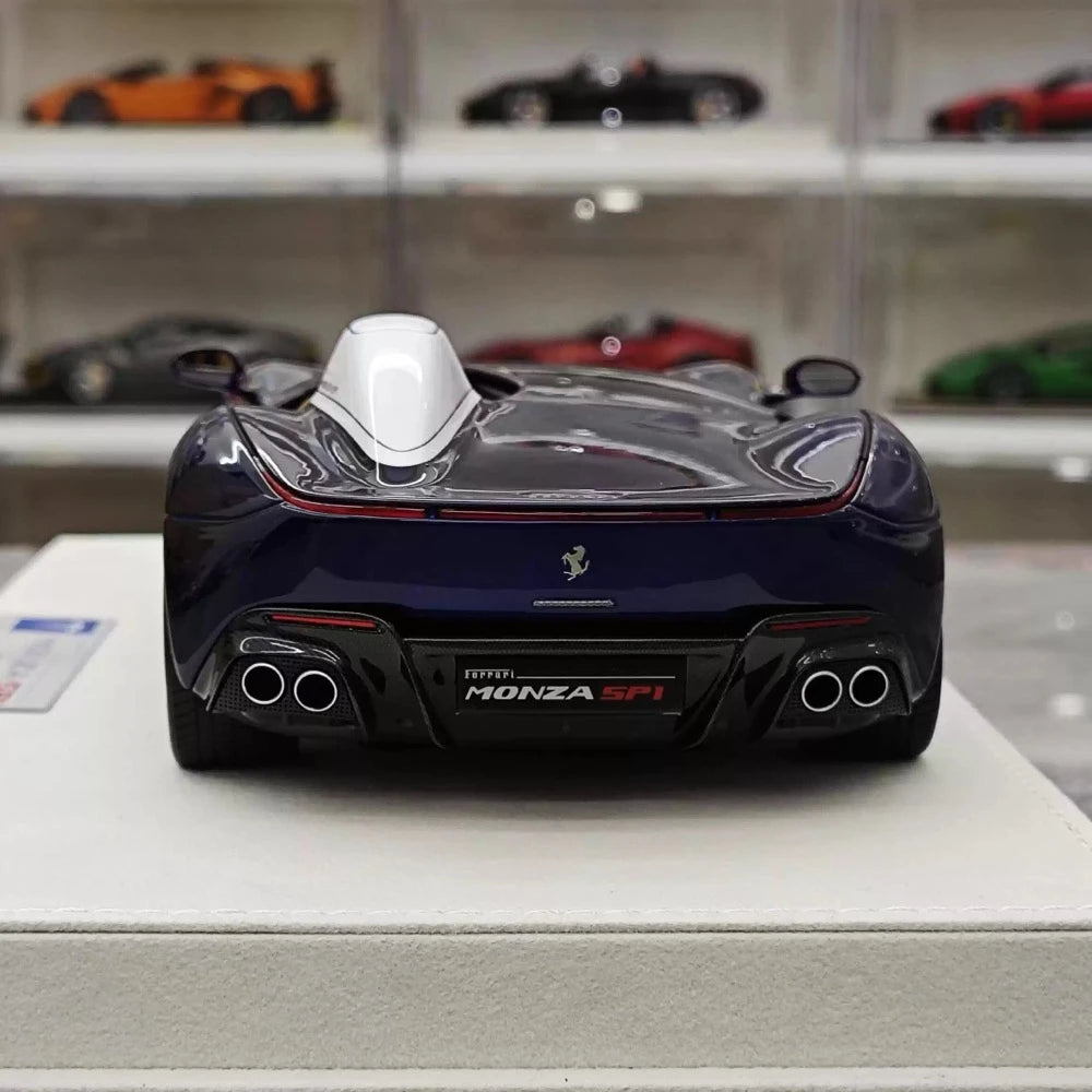 [Hermes Collection] 1:18 Ferrari 2019 Monza SP1 Blue Model Car Resin