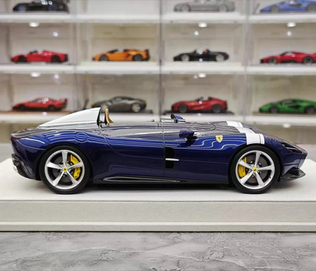[Hermes Collection] 1:18 Ferrari 2019 Monza SP1 sininen pienoismalli Hartsi