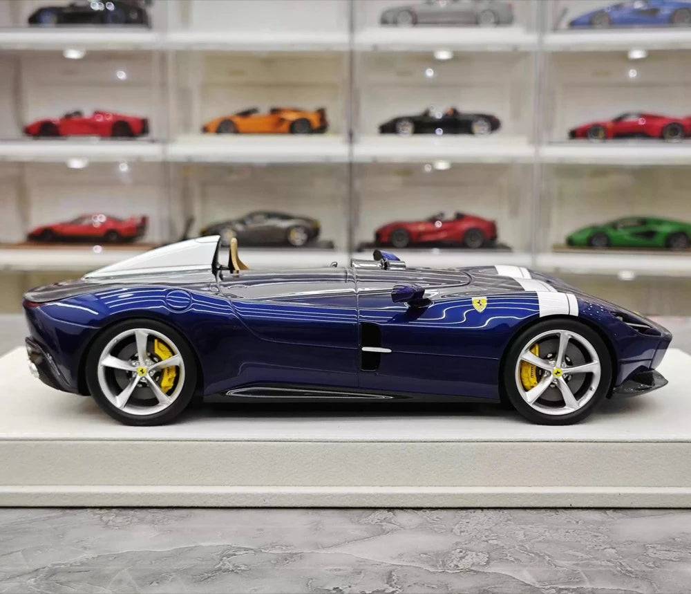 [Hermes Collection] 1:18 Ferrari 2019 Monza SP1 Blue Model Car Resin