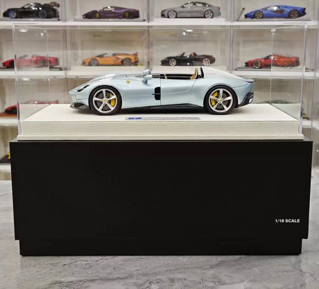[Hermes Collection] 1:18 Ferrari 2019 Monza SP1 Ice sininen pienoismalli Hartsi