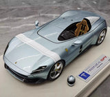 [Hermes Collection] 1:18 Ferrari 2019 Monza SP1 Ice Blue Model Car Resin