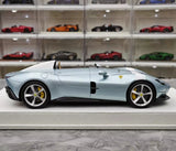 [Hermes Collection] 1:18 Ferrari 2019 Monza SP1 Ice Blue Model Car Resin