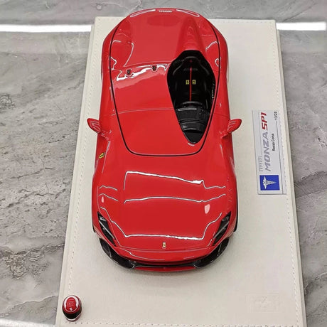 [Hermes Collection] 1:18 Ferrari 2019 Monza SP1 punainen pienoismalli Hartsi
