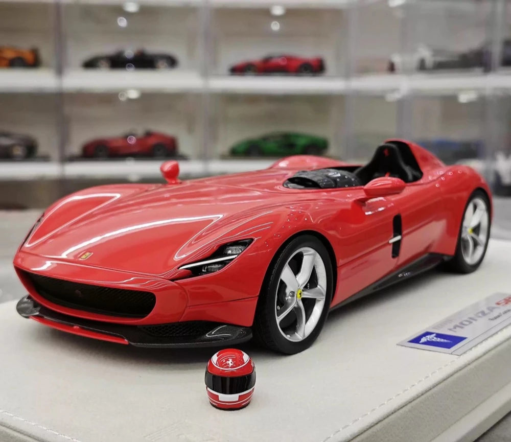 [Hermes Collection] 1:18 Ferrari 2019 Monza SP1 レッド モデルカー レジン