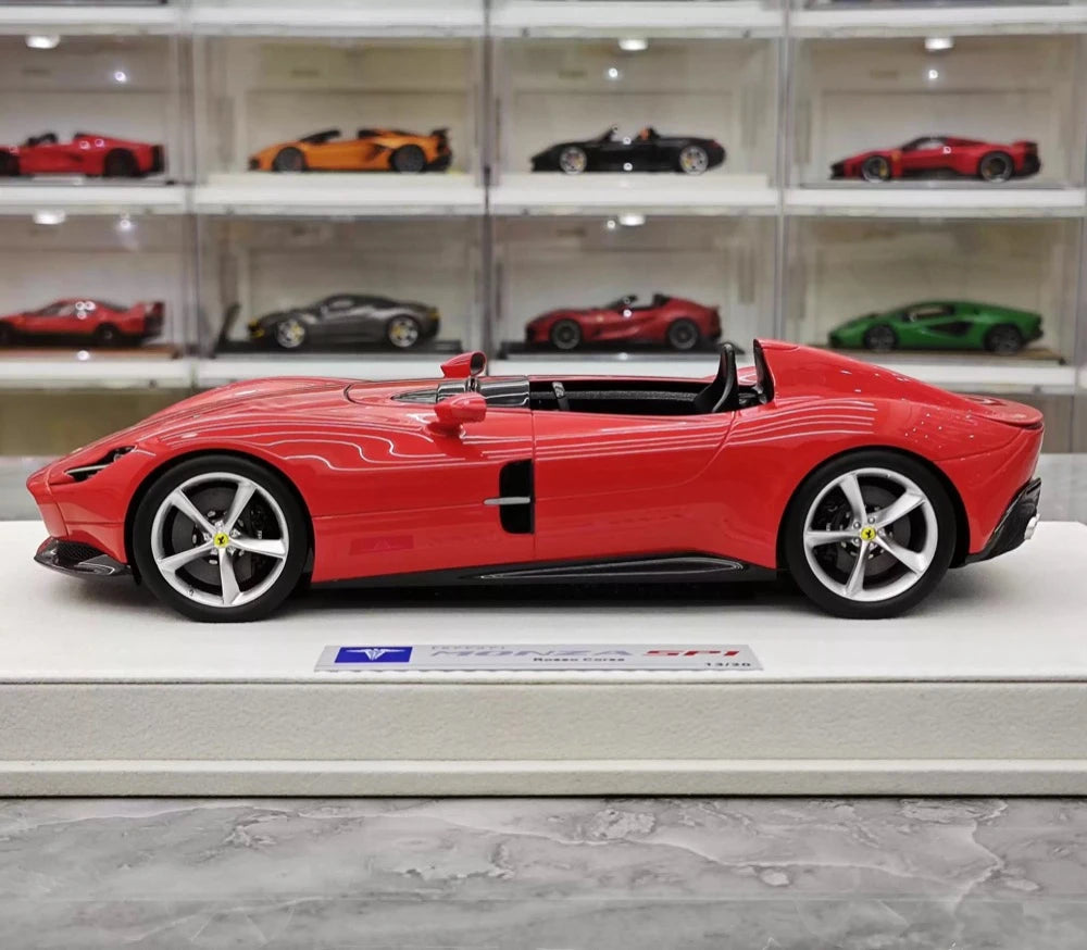 [Hermes Collection] 1:18 Ferrari 2019 Monza SP1 レッド モデルカー レジン