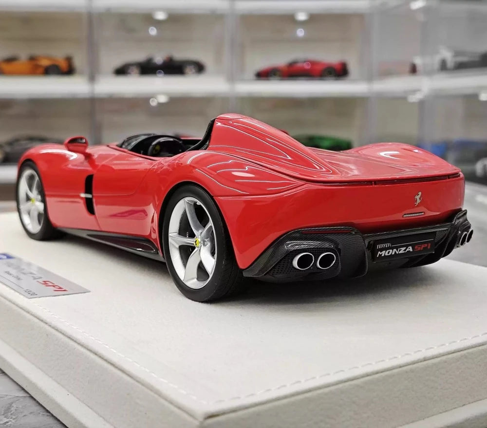[Hermes Collection] 1:18 Ferrari 2019 Monza SP1 レッド モデルカー レジン