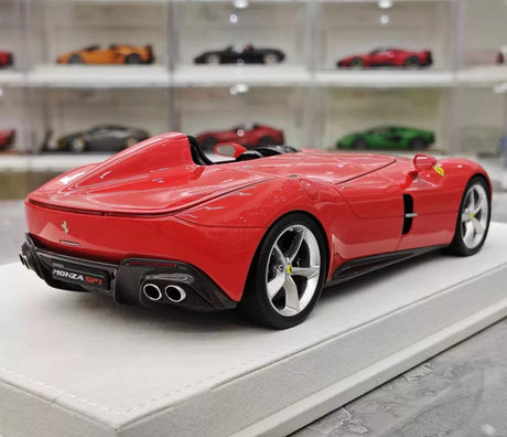 [Hermes Collection] 1:18 Ferrari 2019 Monza SP1 punainen pienoismalli Hartsi