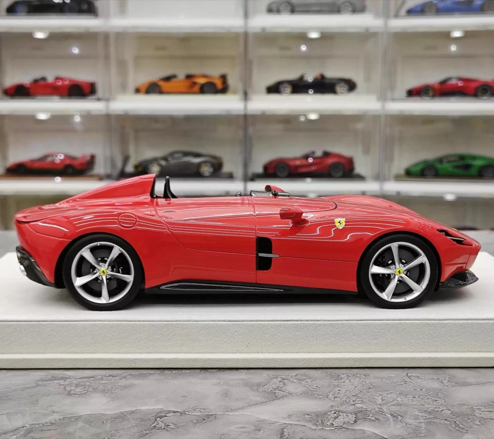 [Hermes Collection] 1:18 Ferrari 2019 Monza SP1 rosso modellino di auto resina