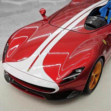 [Hermes Collection] 1:18 Ferrari 2019 Monza SP1 punainen valkoinen pienoismalli Hartsi