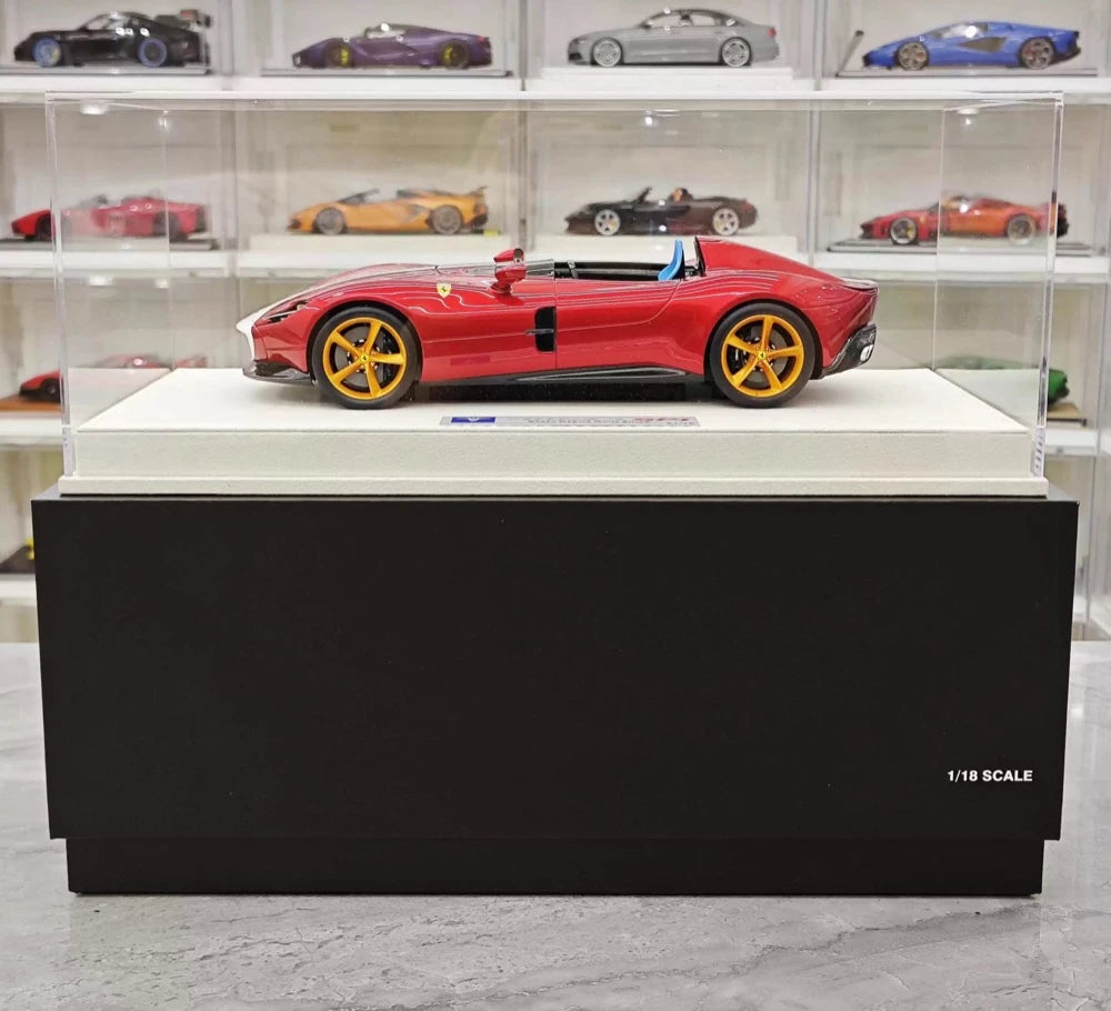 [Hermes Collection] 1:18 Ferrari 2019 Monza SP1 Red White Model Car Resin