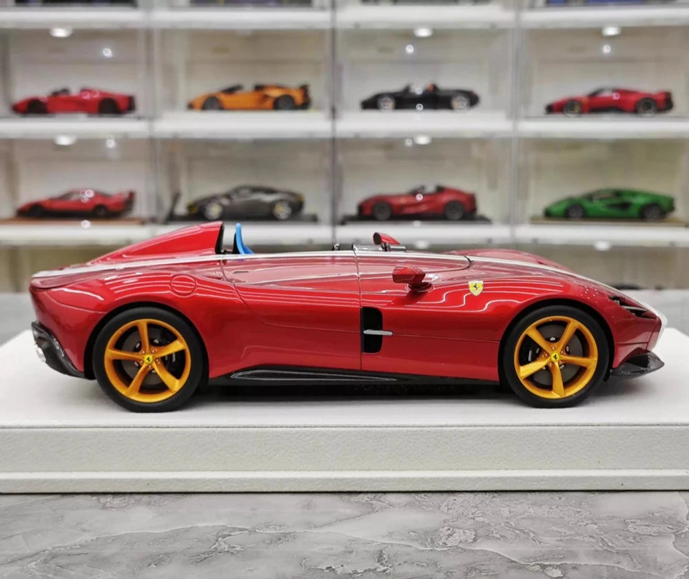 [Hermes Collection] 1:18 Ferrari 2019 Monza SP1 Red White Model Car Resin